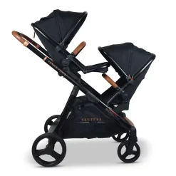 Ventura Single to Double Sit-and-Stand Stroller & 2nd Toddler Seat
