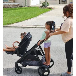 Ventura Single to Double Sit-and-Stand Stroller & 2nd Toddler Seat