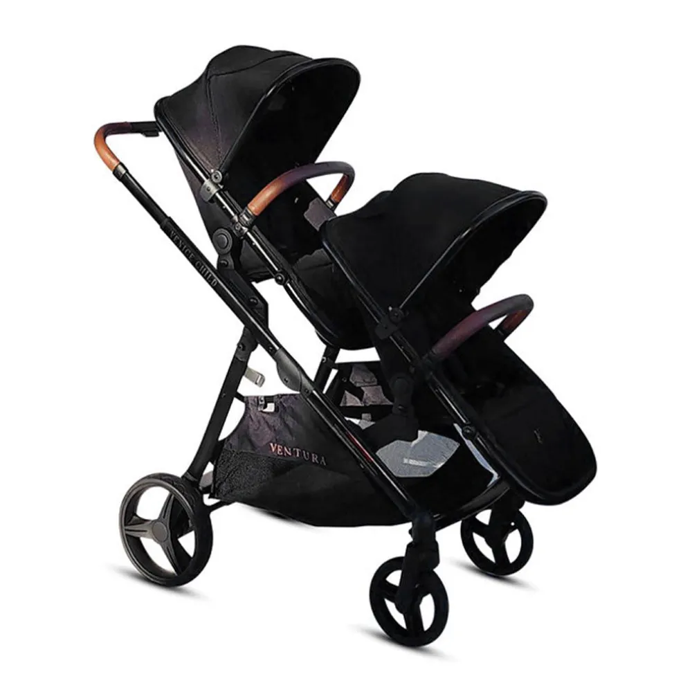 Ventura Single to Double Sit-and-Stand Stroller & 2nd Toddler Seat