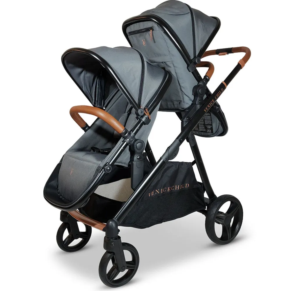Ventura Single to Double Sit-and-Stand Stroller & 2nd Toddler Seat