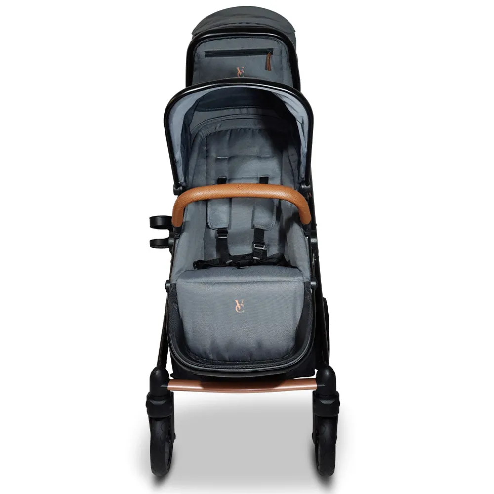 Ventura Single to Double Sit-and-Stand Stroller & 2nd Toddler Seat