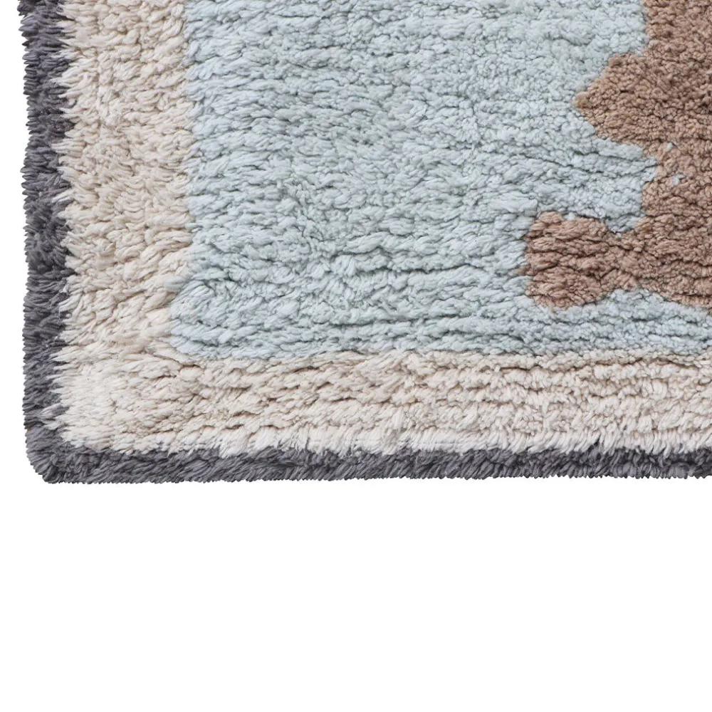 Vintage Map Washable Rug