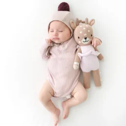 Violet The Fawn Hand-Knit Doll