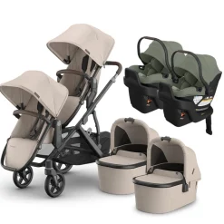 Vista V3 Twin Stroller + Aria V2 Travel System