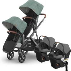 Vista V3 Twin Stroller + Aria V2 Travel System