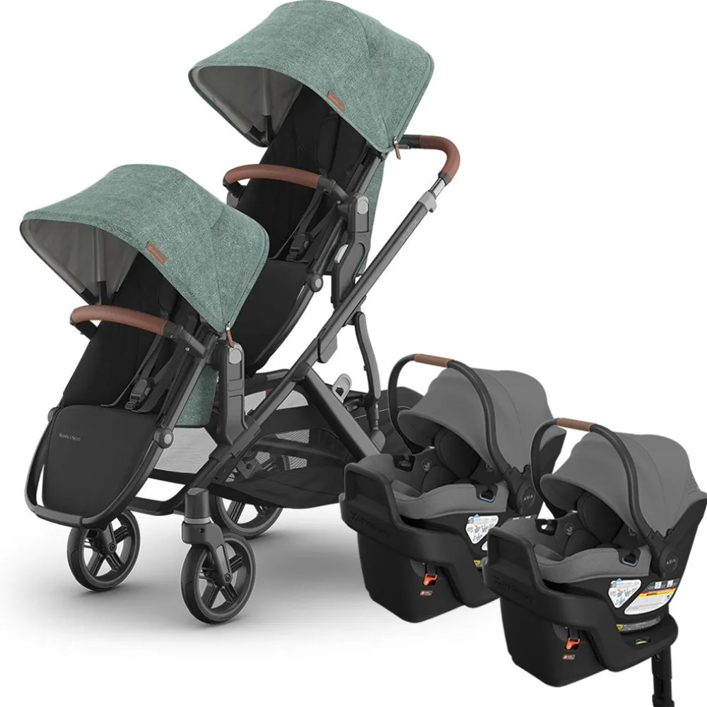 Vista V3 Twin Stroller + Aria V2 Travel System