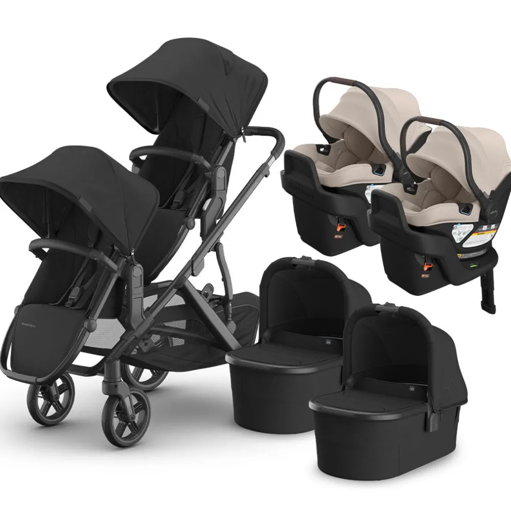 Vista V3 Twin Stroller + Aria V2 Travel System