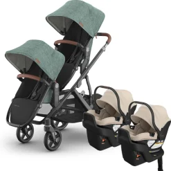 Vista V3 Twin Stroller + Aria V2 Travel System