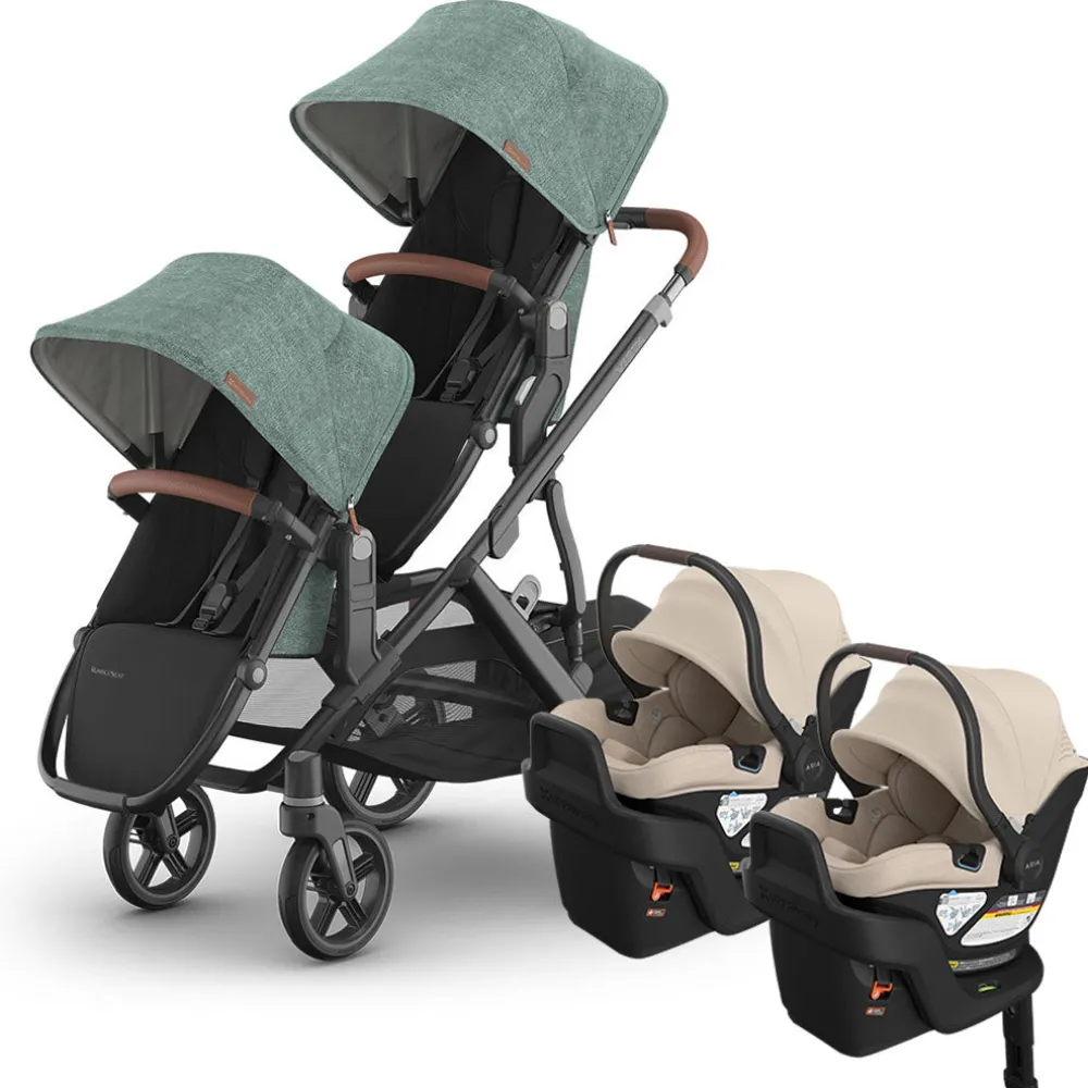Vista V3 Twin Stroller + Aria V2 Travel System