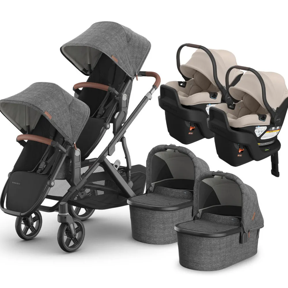 Vista V3 Twin Stroller + Aria V2 Travel System