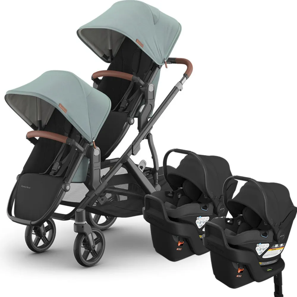 Vista V3 Twin Stroller + Aria V2 Travel System