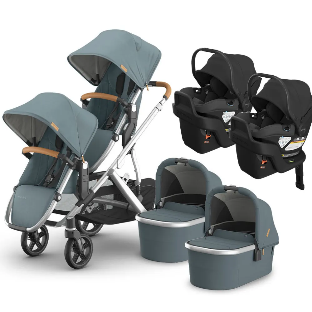 Vista V3 Twin Stroller + Aria V2 Travel System
