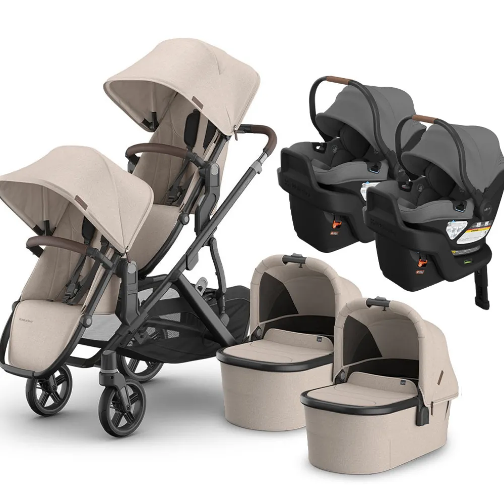 Vista V3 Twin Stroller + Aria V2 Travel System