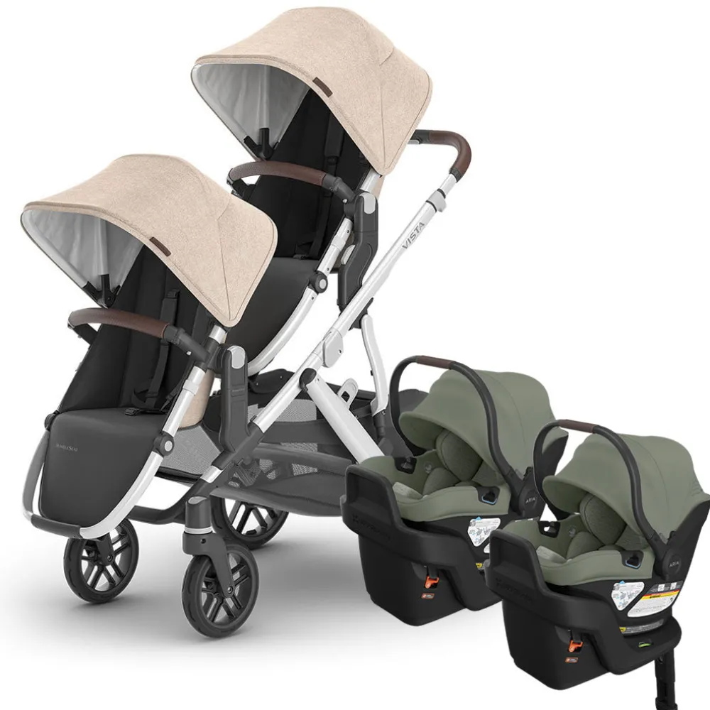 Vista V3 Twin Stroller + Aria V2 Travel System