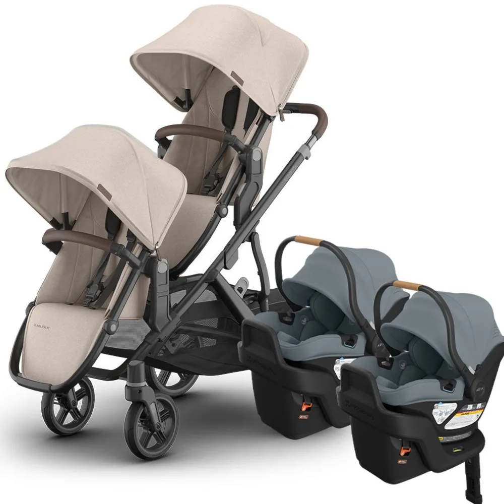 Vista V3 Twin Stroller + Aria V2 Travel System