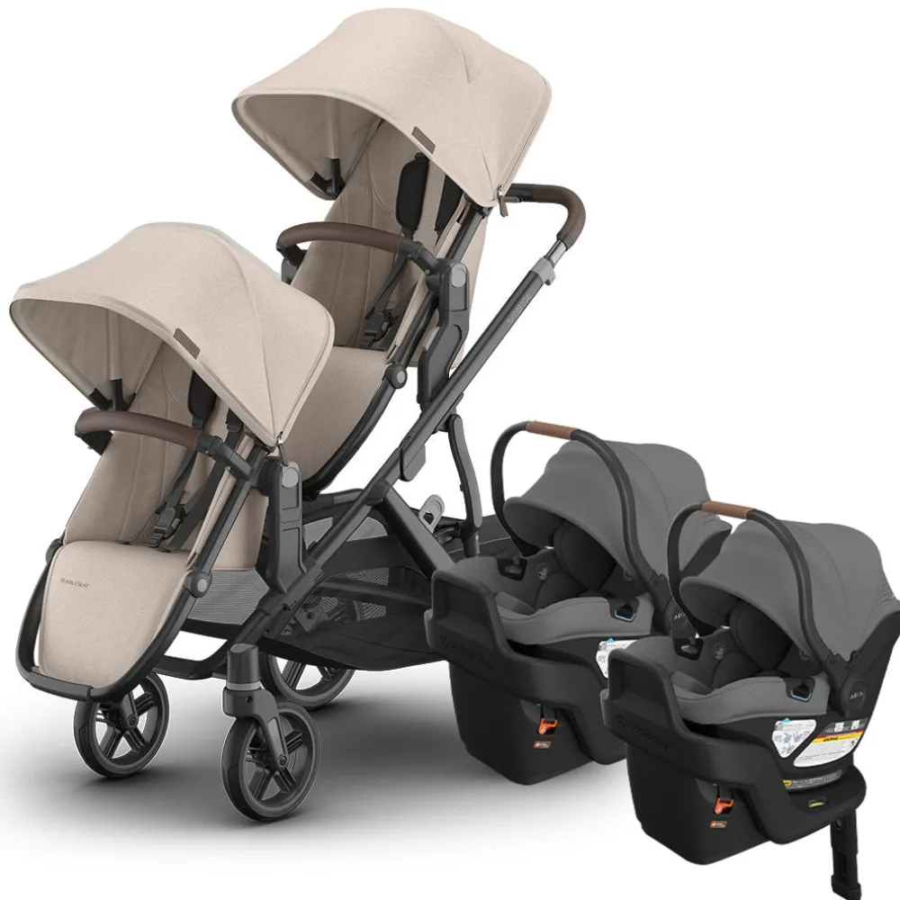 Vista V3 Twin Stroller + Aria V2 Travel System