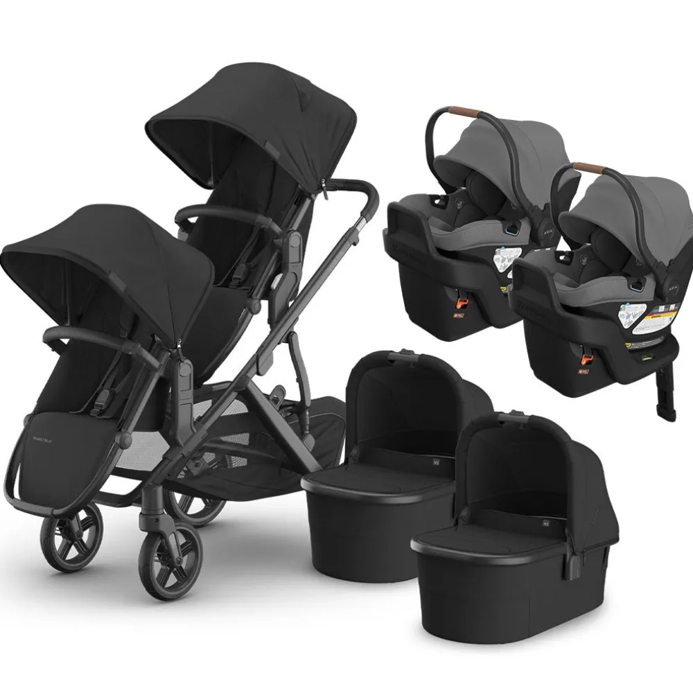 Vista V3 Twin Stroller + Aria V2 Travel System