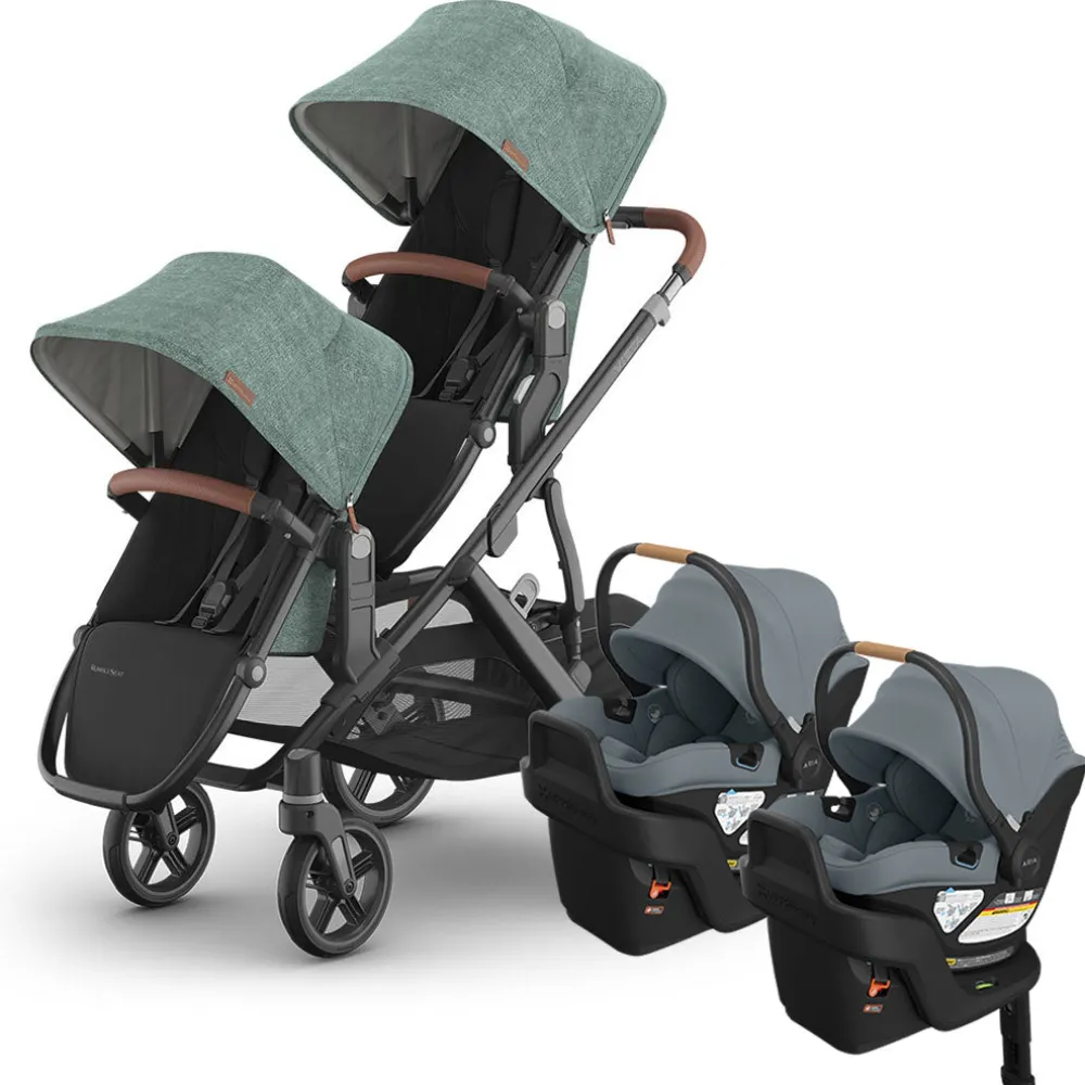 Vista V3 Twin Stroller + Aria V2 Travel System
