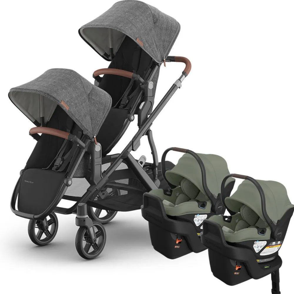 Vista V3 Twin Stroller + Aria V2 Travel System