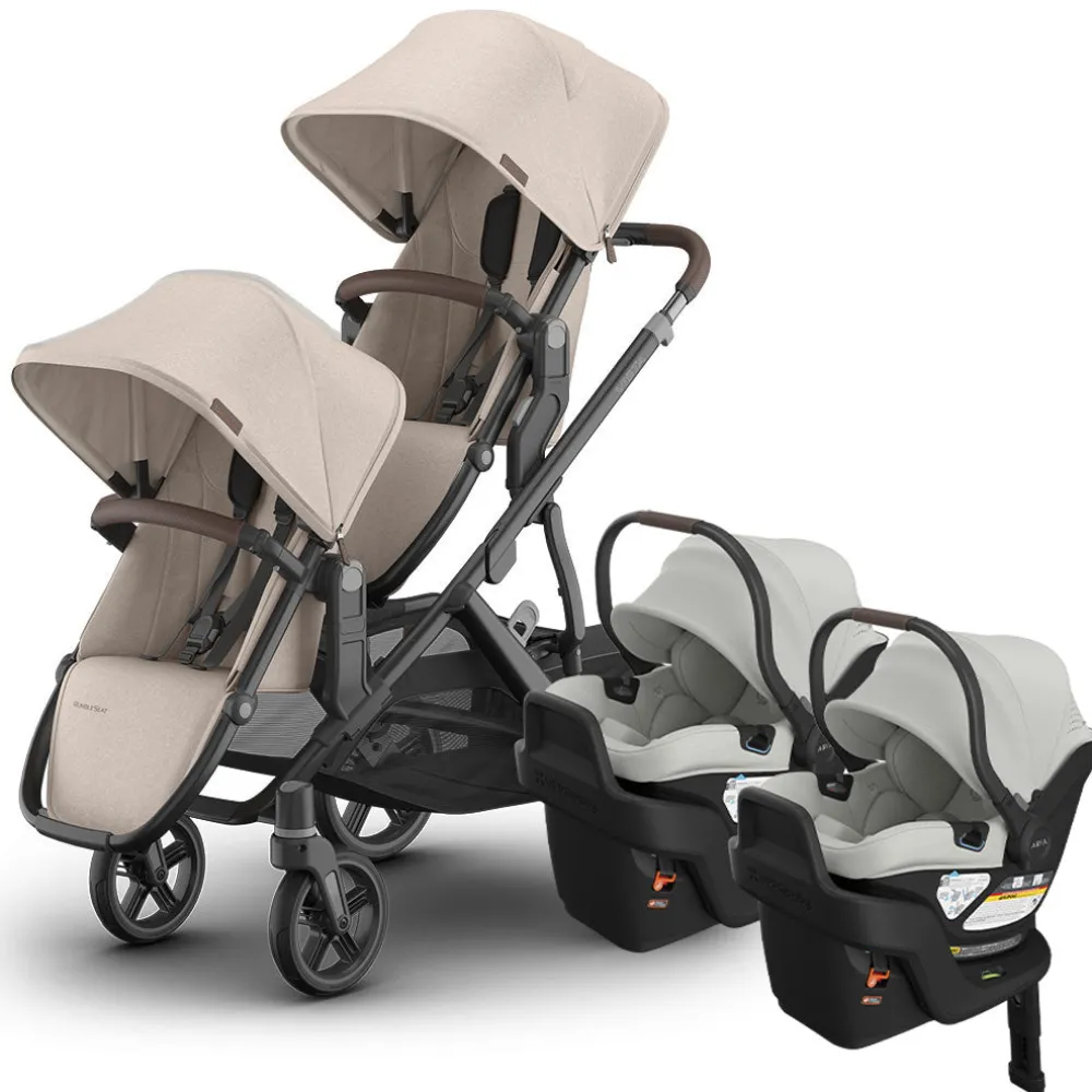 Vista V3 Twin Stroller + Aria V2 Travel System