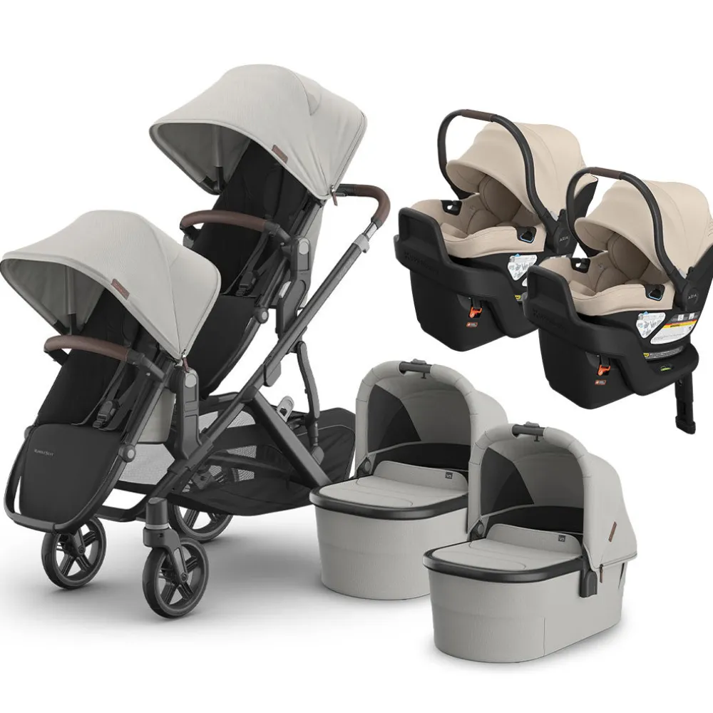 Vista V3 Twin Stroller + Aria V2 Travel System