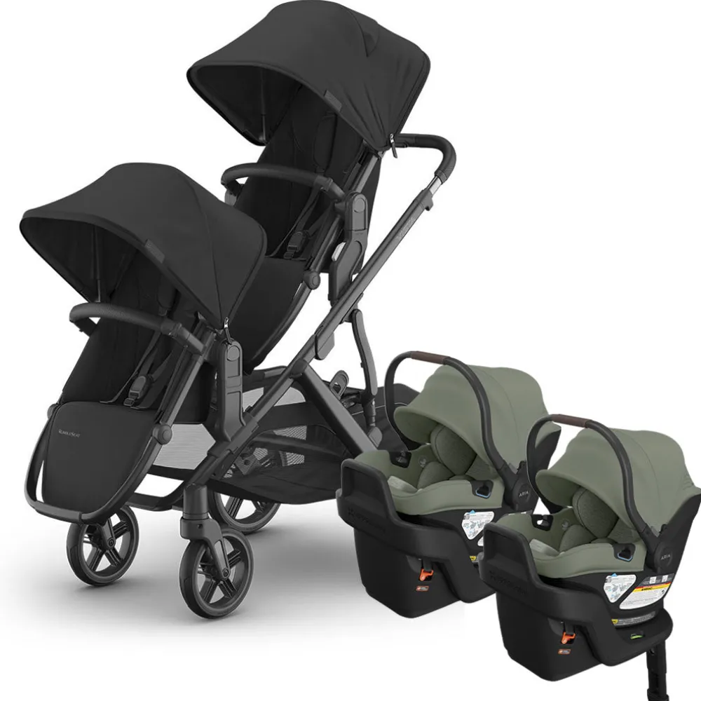 Vista V3 Twin Stroller + Aria V2 Travel System