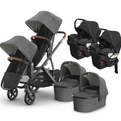 Vista V3 Twin Stroller + Aria V2 Travel System