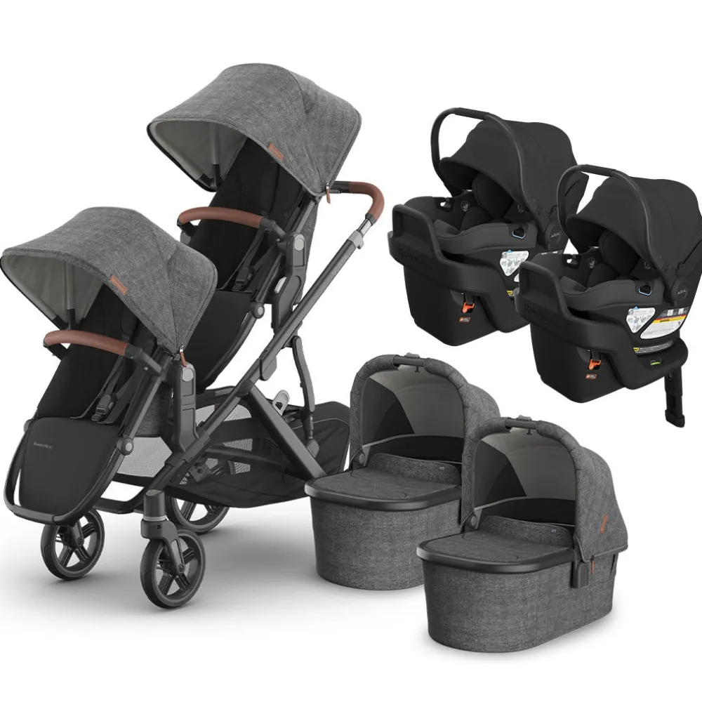 Vista V3 Twin Stroller + Aria V2 Travel System