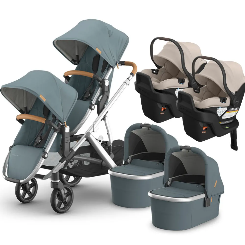 Vista V3 Twin Stroller + Aria V2 Travel System