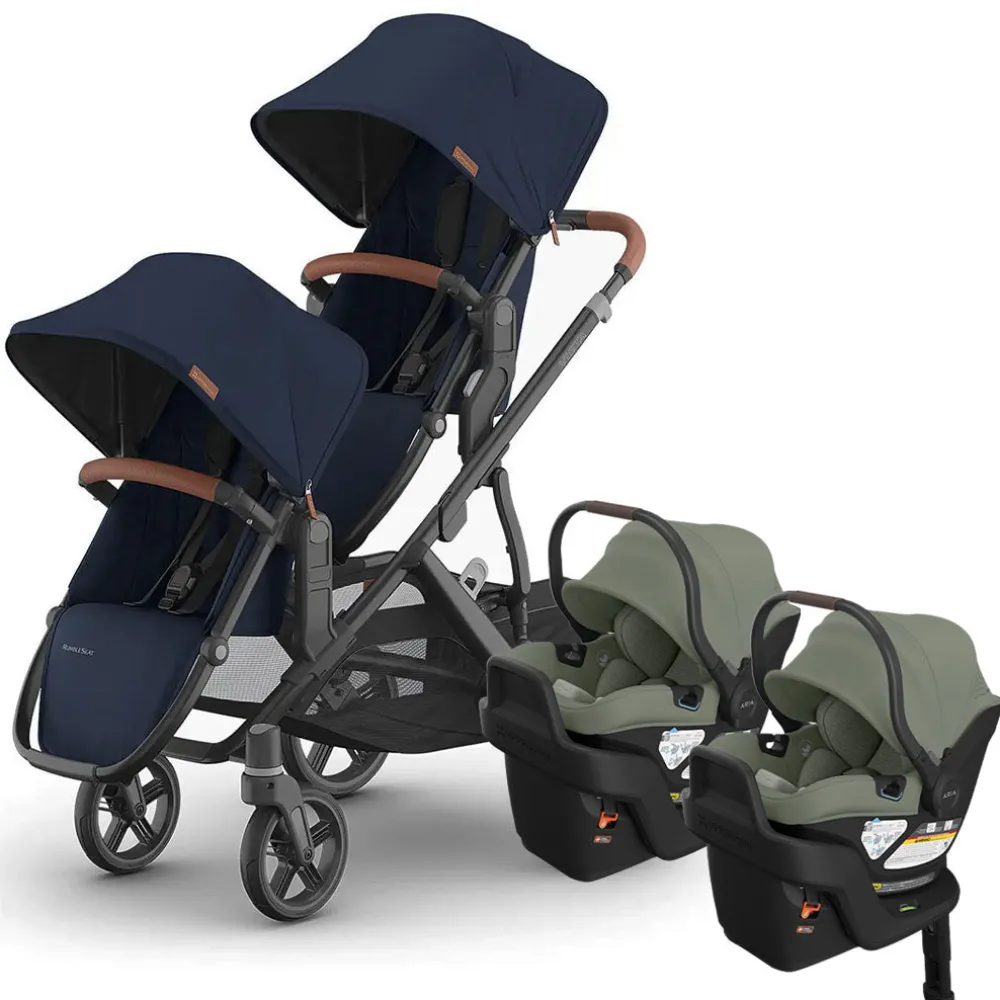 Vista V3 Twin Stroller + Aria V2 Travel System