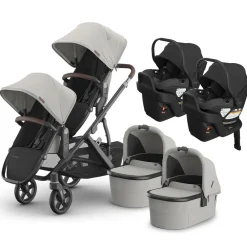 Vista V3 Twin Stroller + Aria V2 Travel System