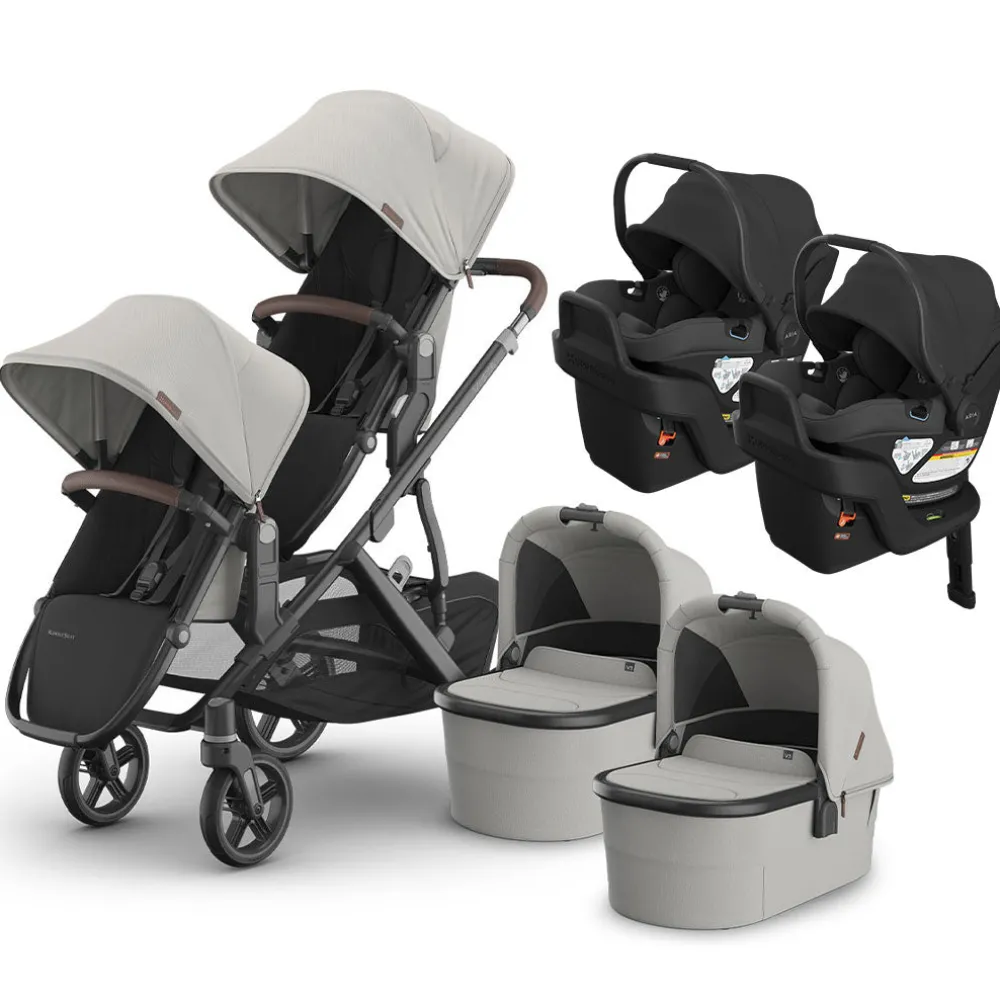 Vista V3 Twin Stroller + Aria V2 Travel System