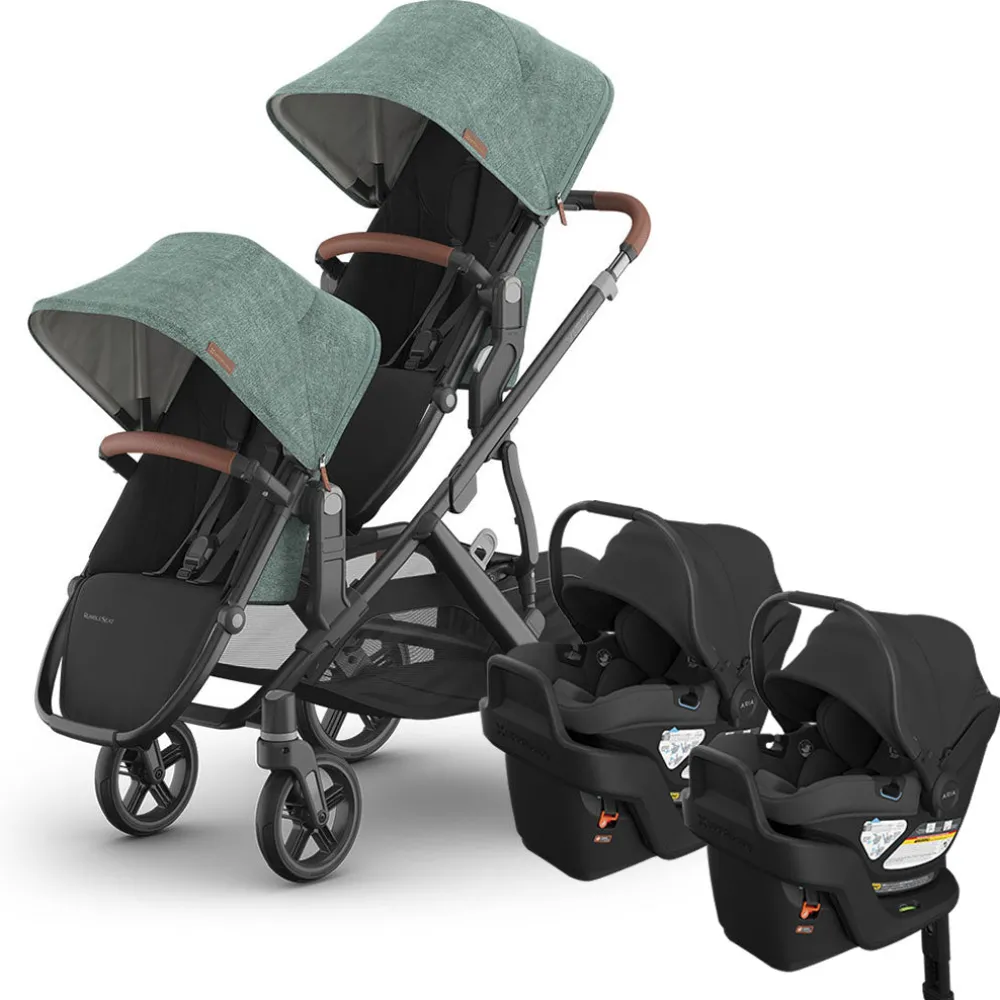 Vista V3 Twin Stroller + Aria V2 Travel System