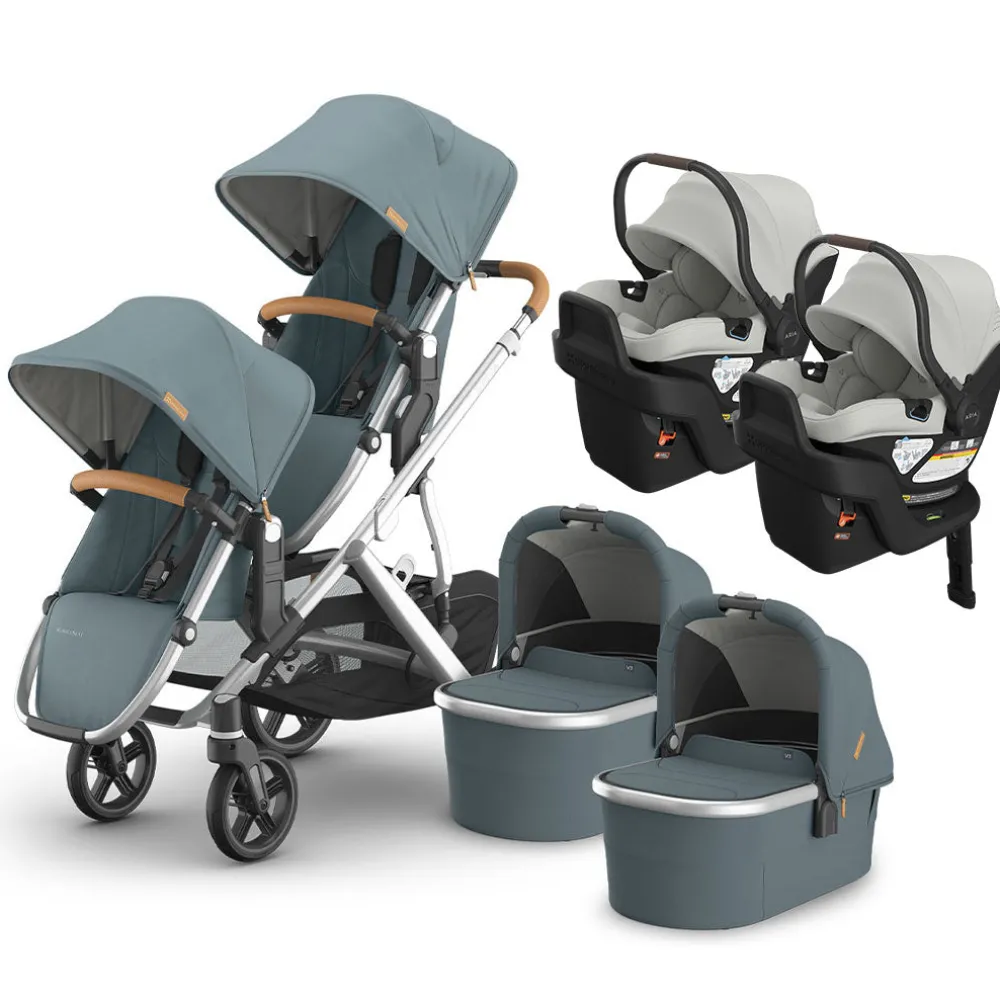 Vista V3 Twin Stroller + Aria V2 Travel System
