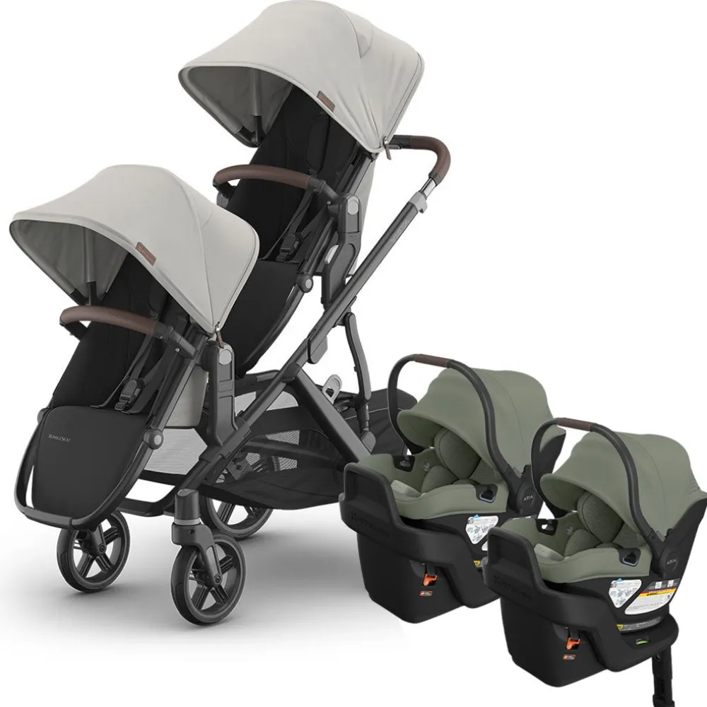 Vista V3 Twin Stroller + Aria V2 Travel System