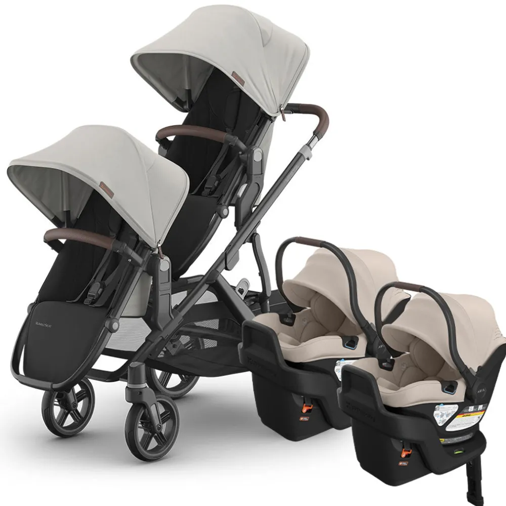 Vista V3 Twin Stroller + Aria V2 Travel System