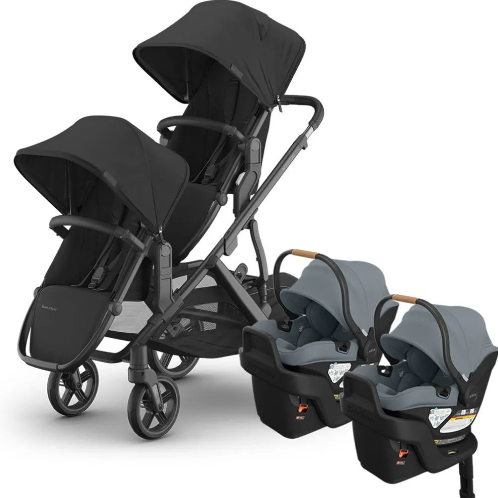 Vista V3 Twin Stroller + Aria V2 Travel System