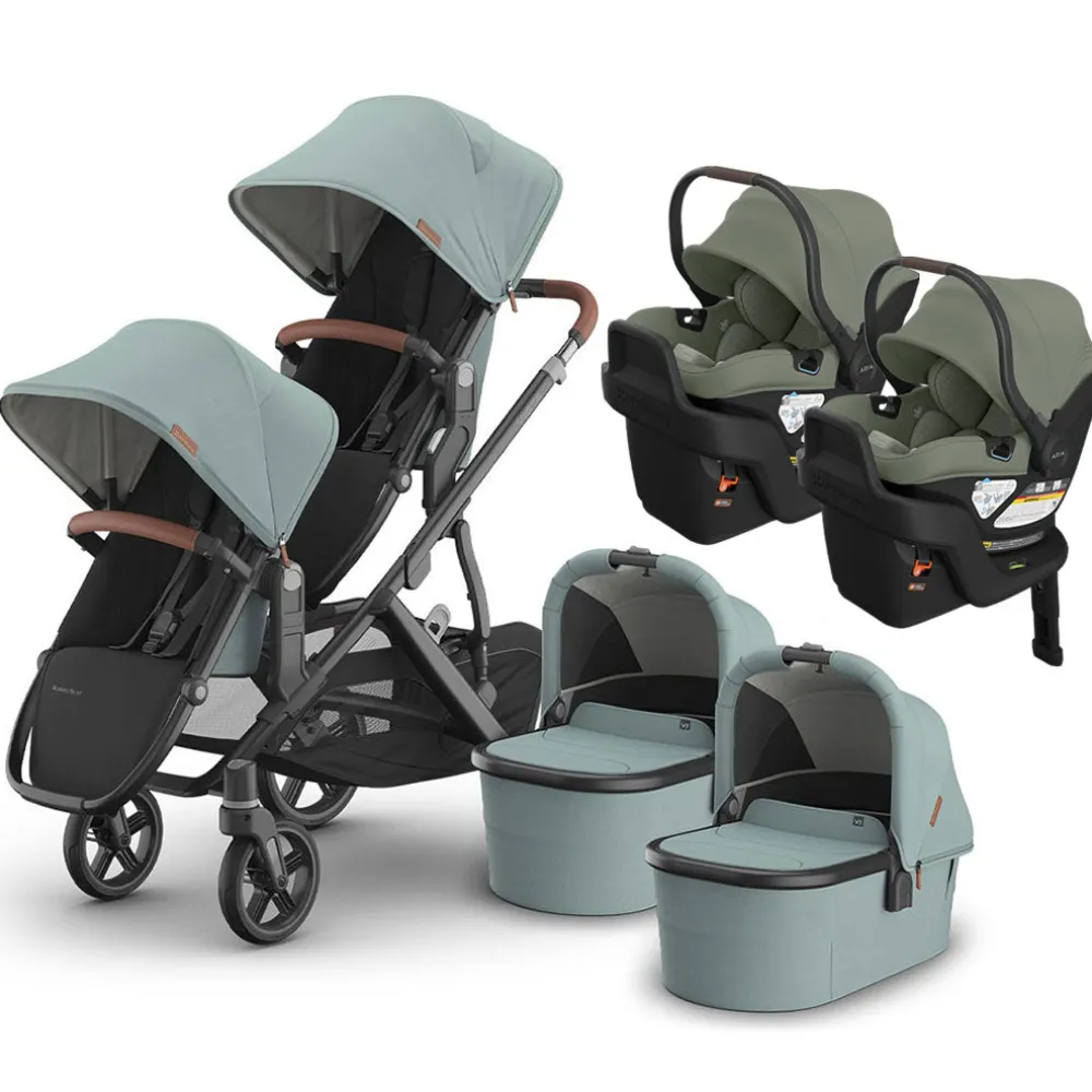 Vista V3 Twin Stroller + Aria V2 Travel System