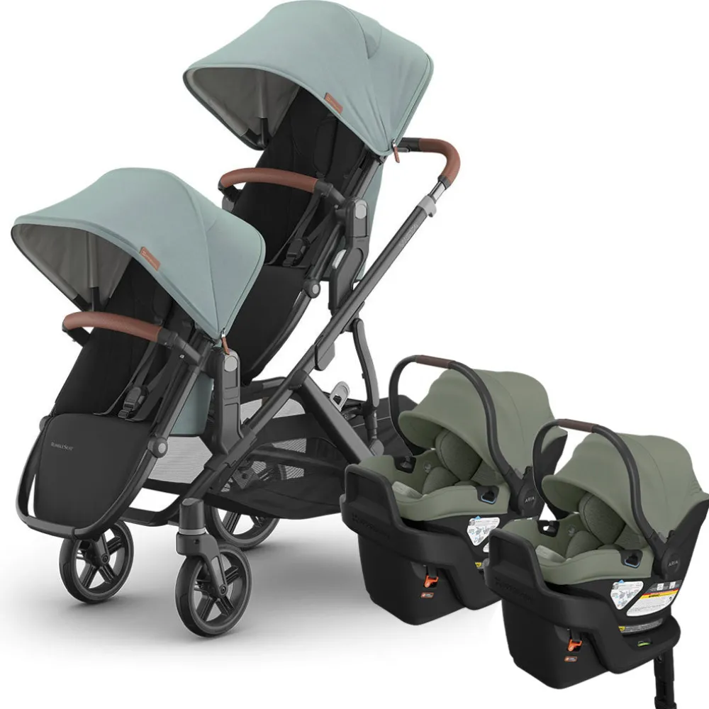 Vista V3 Twin Stroller + Aria V2 Travel System