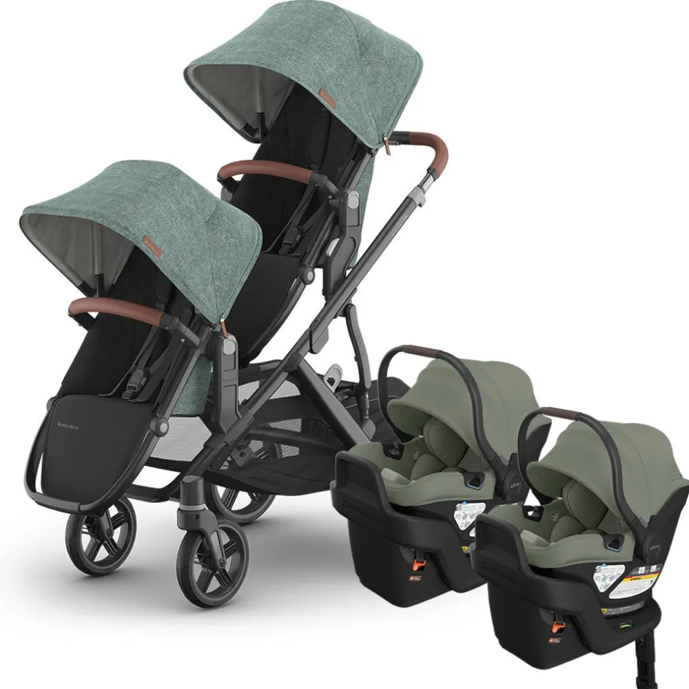 Vista V3 Twin Stroller + Aria V2 Travel System
