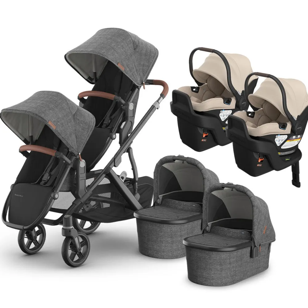 Vista V3 Twin Stroller + Aria V2 Travel System