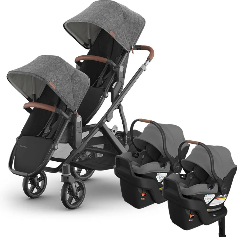 Vista V3 Twin Stroller + Aria V2 Travel System
