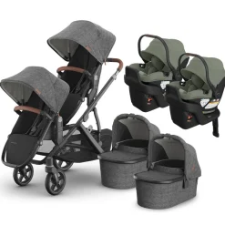 Vista V3 Twin Stroller + Aria V2 Travel System