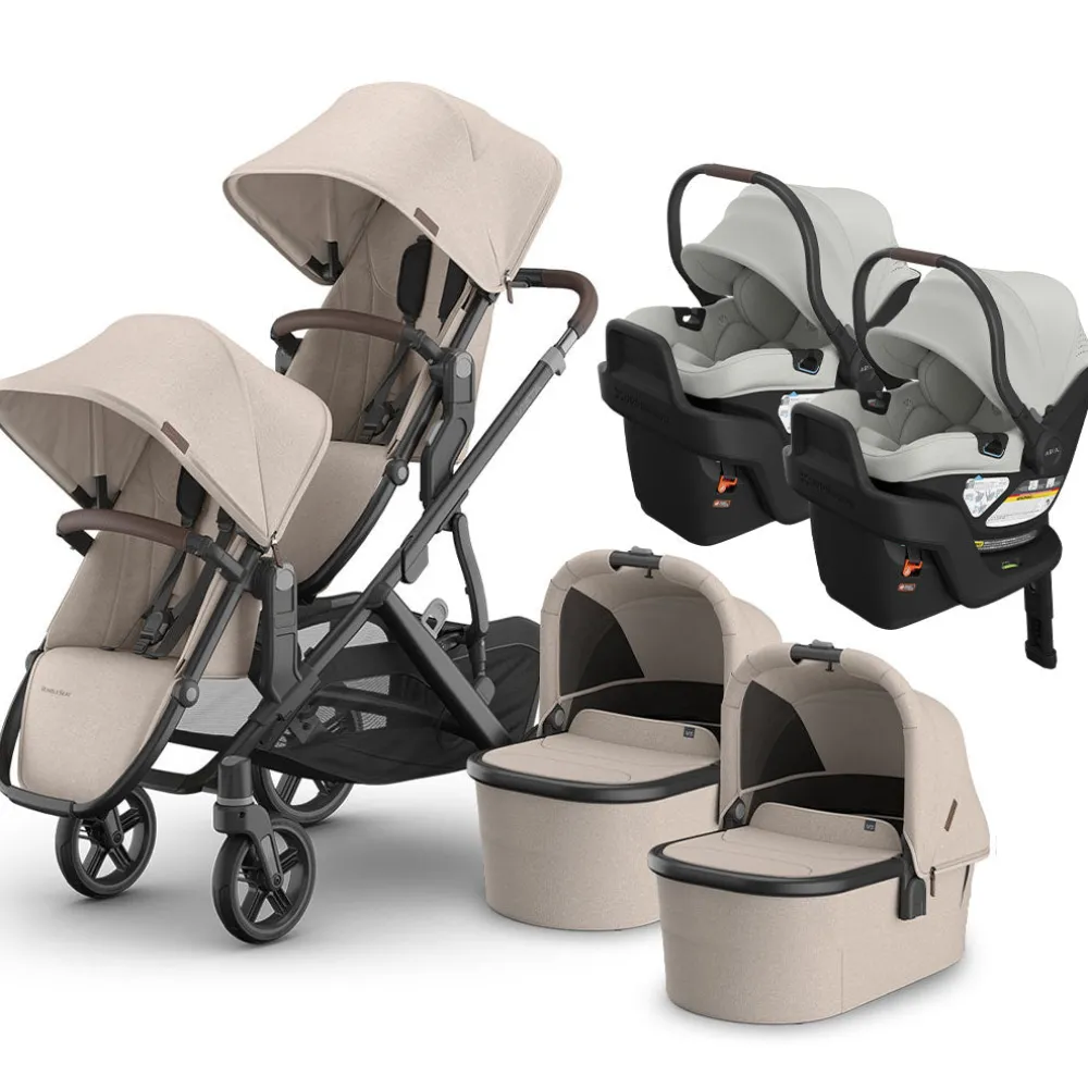 Vista V3 Twin Stroller + Aria V2 Travel System