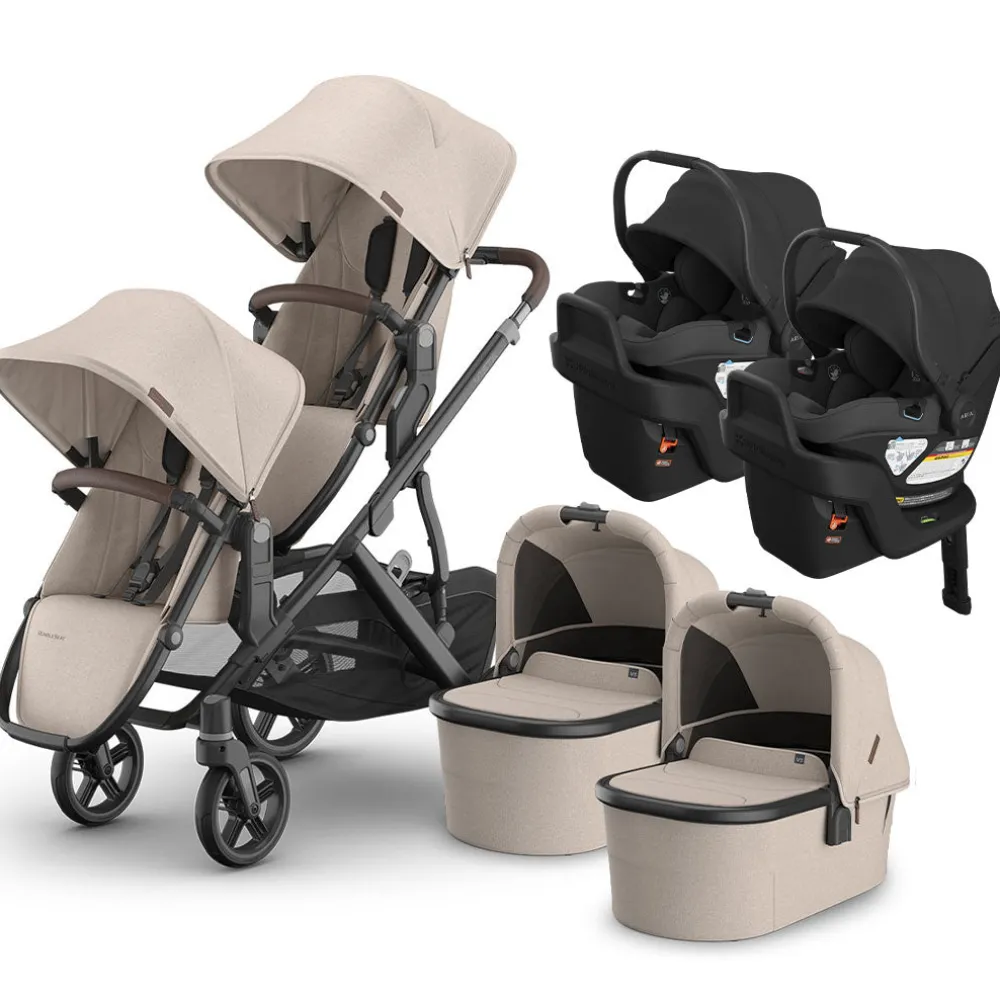 Vista V3 Twin Stroller + Aria V2 Travel System