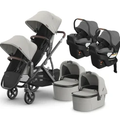 Vista V3 Twin Stroller + Aria V2 Travel System