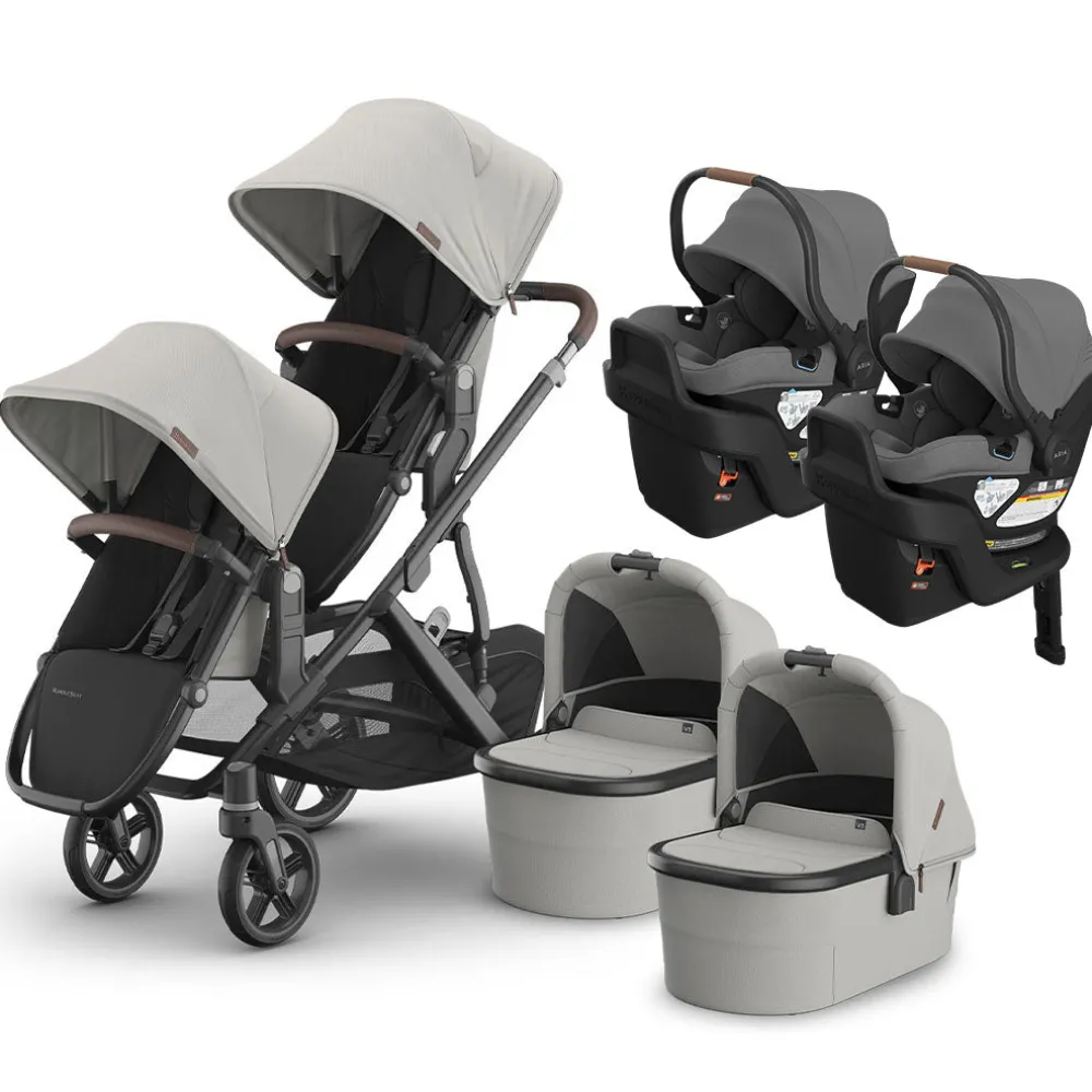 Vista V3 Twin Stroller + Aria V2 Travel System