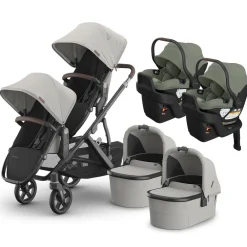 Vista V3 Twin Stroller + Aria V2 Travel System