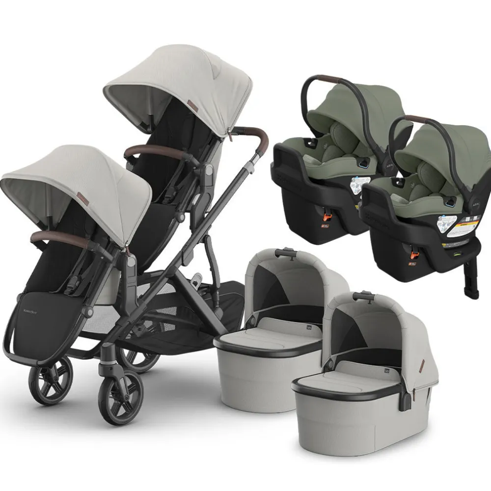 Vista V3 Twin Stroller + Aria V2 Travel System