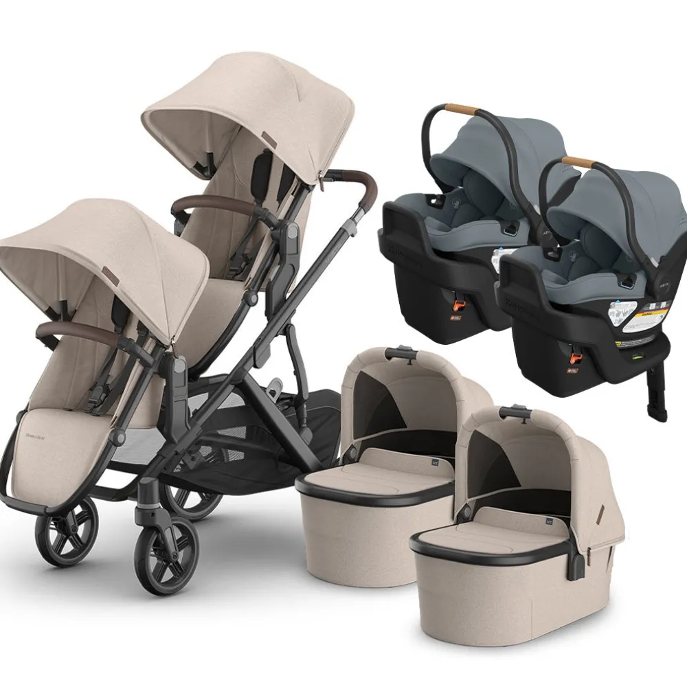 Vista V3 Twin Stroller + Aria V2 Travel System